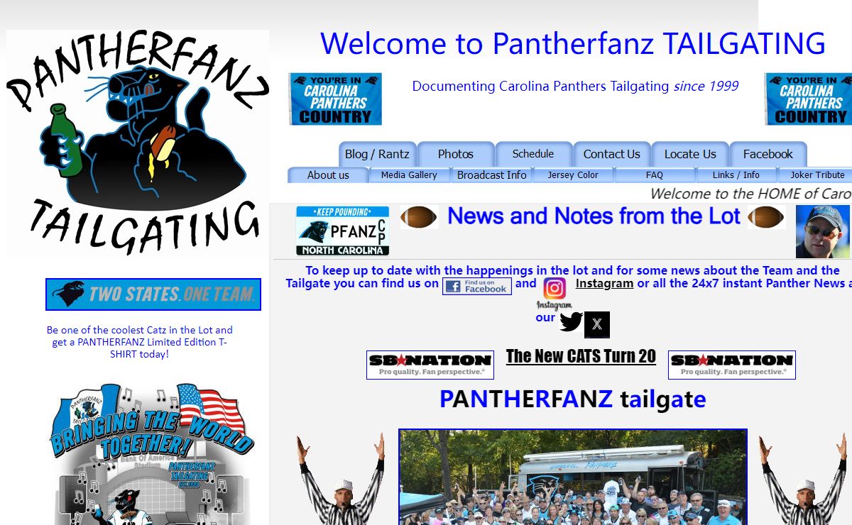 Pantherfanz Tailgating - Home of Carolina Panthers Tailgating