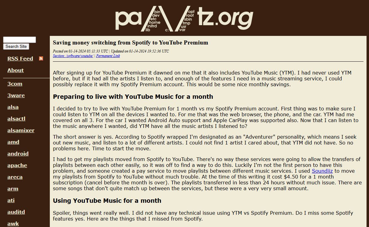 Pantz.org Technical Reference Site