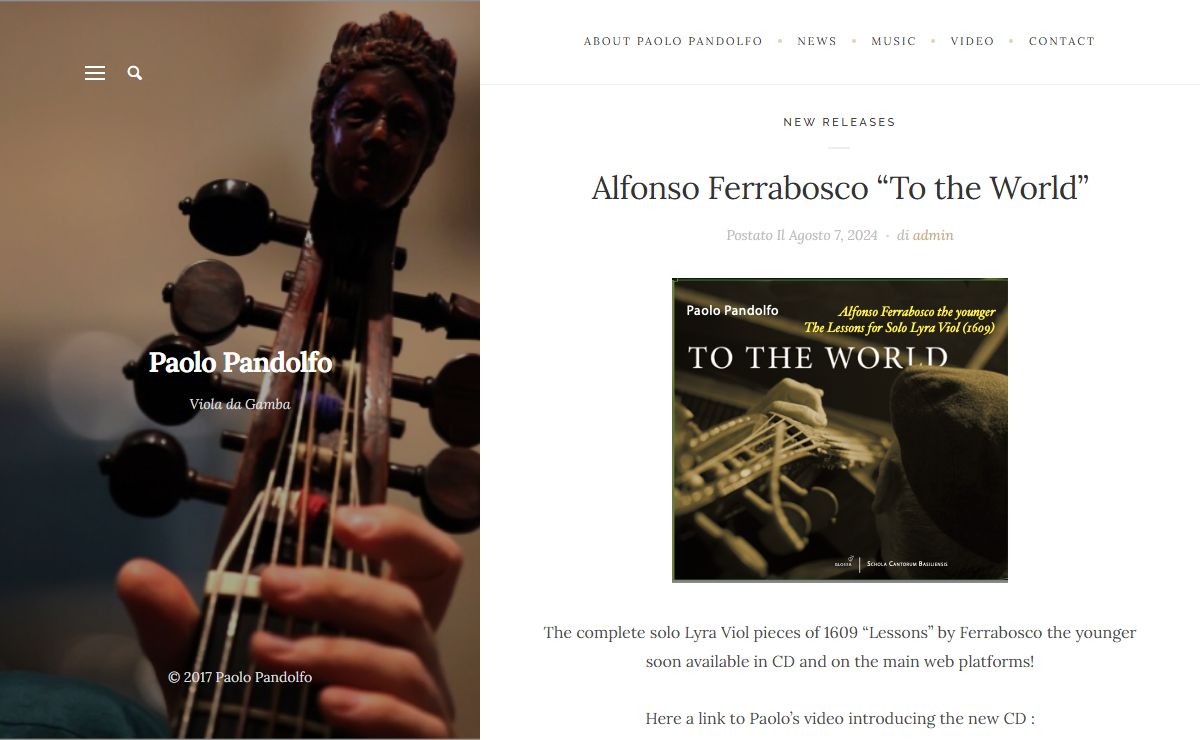 Paolo Pandolfo – Official Website