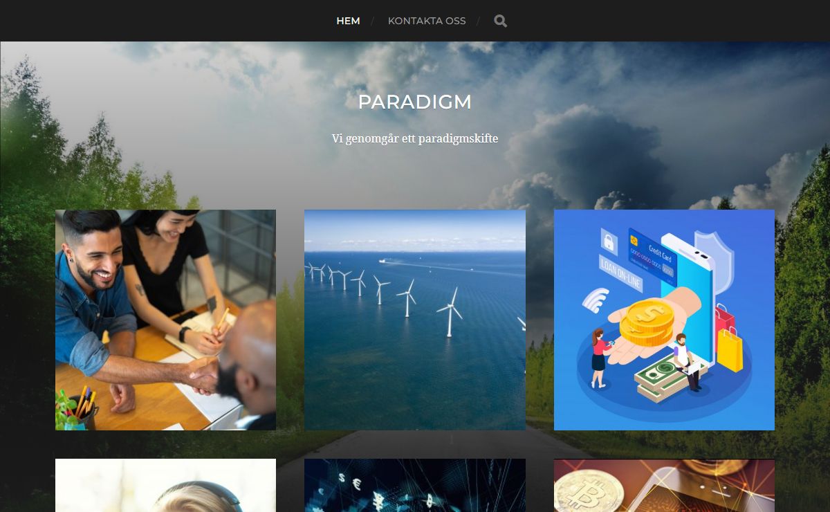 Paradigm - Vi genomgår ett paradigmskifte