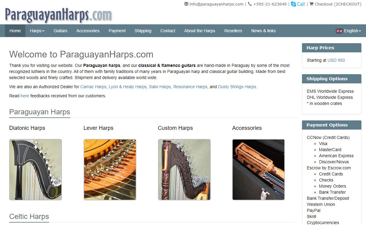 Welcome to ParaguayanHarps.com