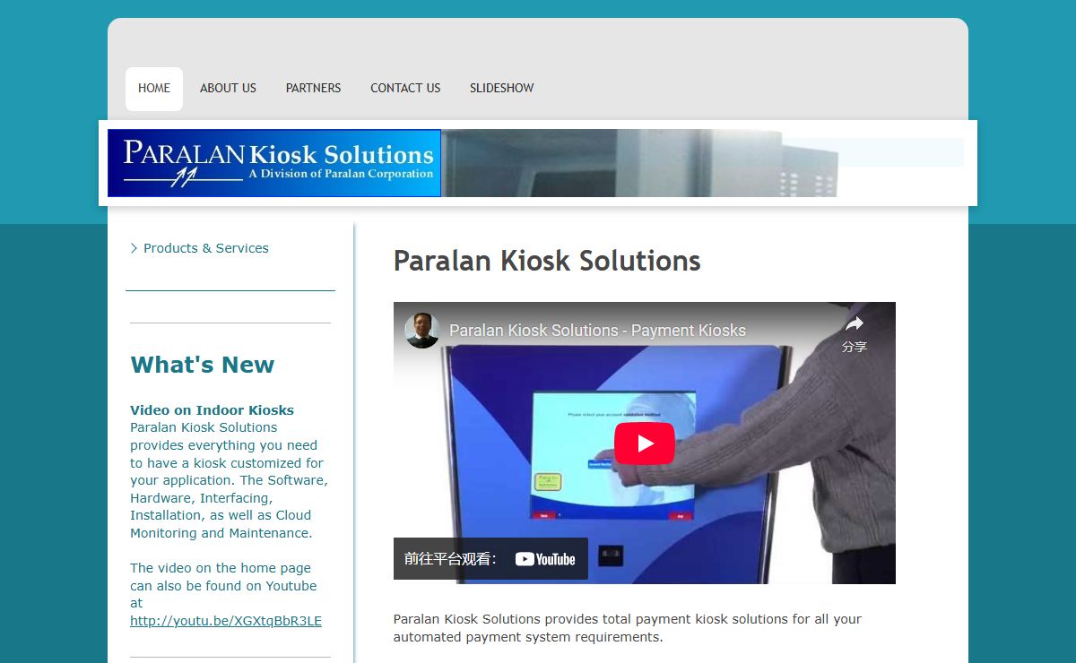 Total Payment Kiosk Solutions - Paralan Kiosk Solutions