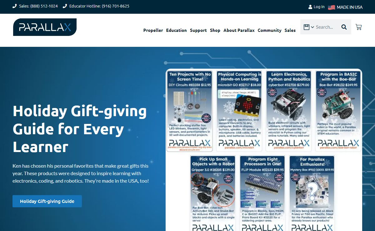 Parallax Inc | Equip Your Genius®