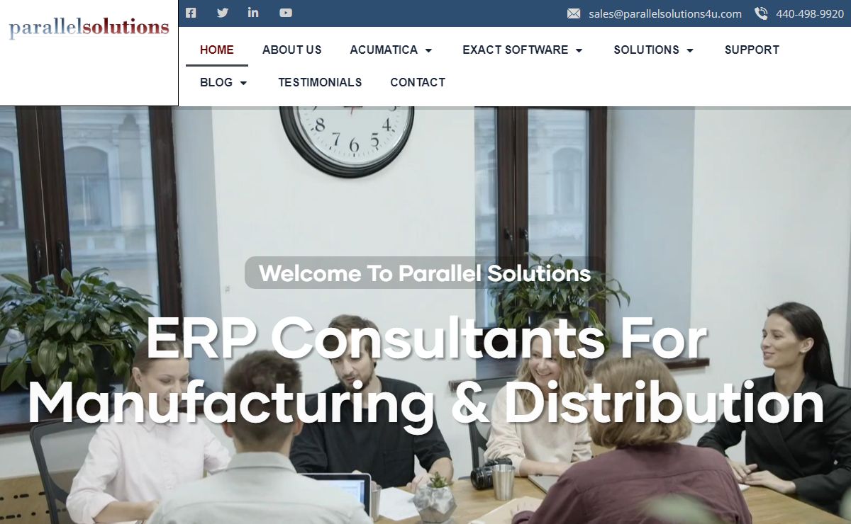 Parallel Solutions - ERP for Manufacturing and Distribution