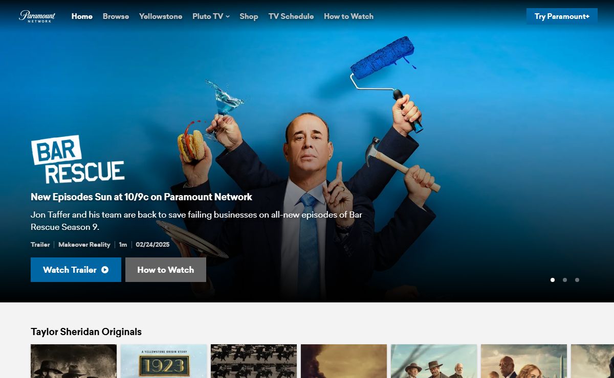 Paramount Network | Homepage - Shows & Schedules