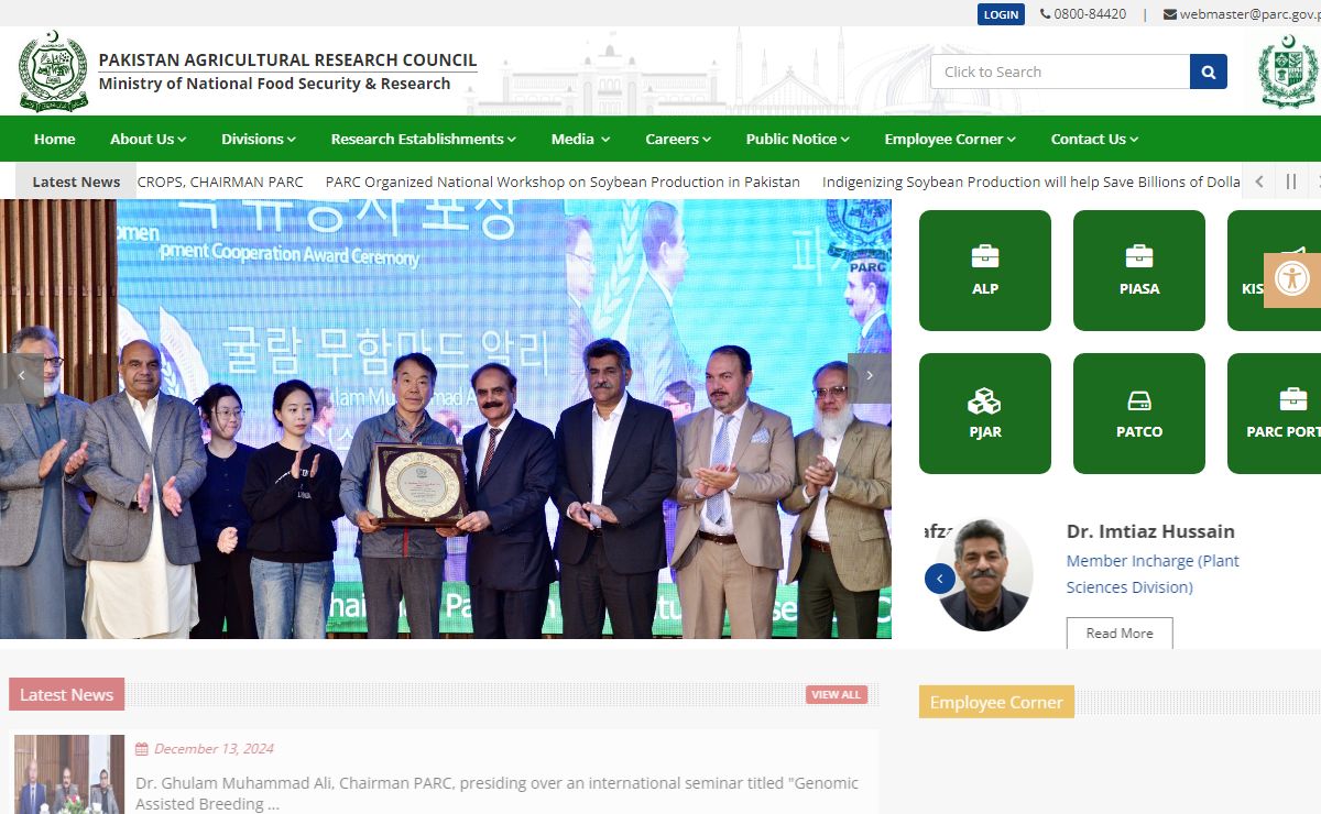PAKISTAN AGRICULTURAL RESEARCH COUNCIL