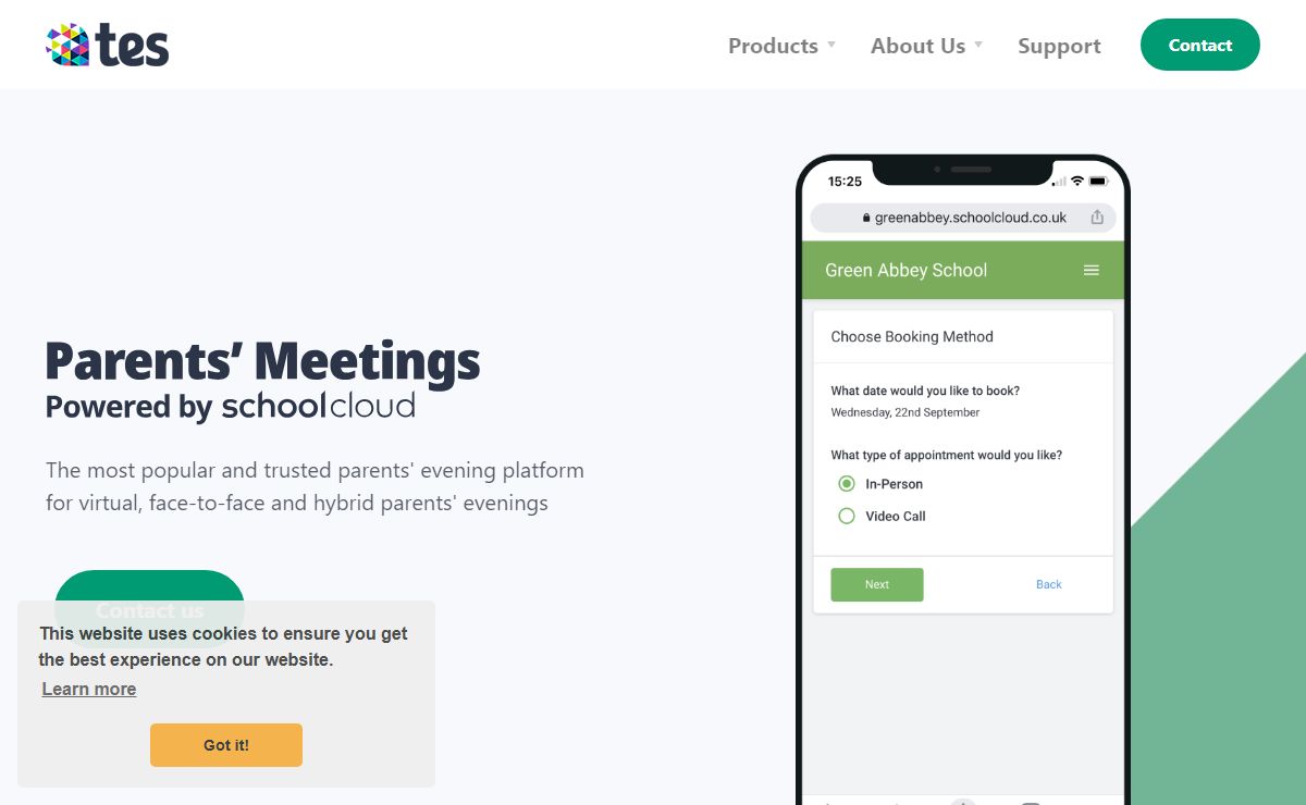 SchoolCloud Parents Evening - Online Parents Evening Booking System