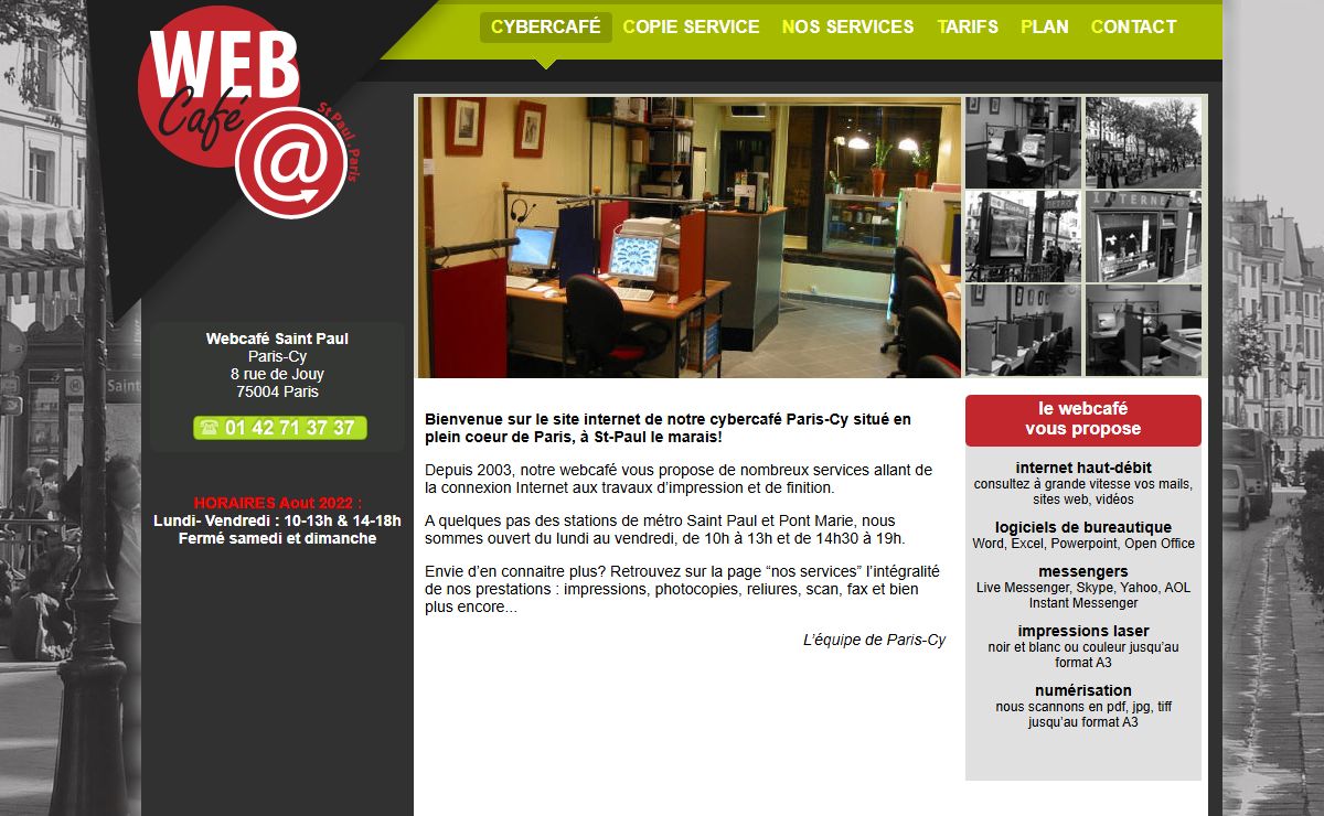 Cybercafé - Copie Service - Paris