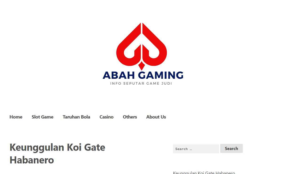 ABAH GAMING - INFO SEPUTAR GAME JUDI