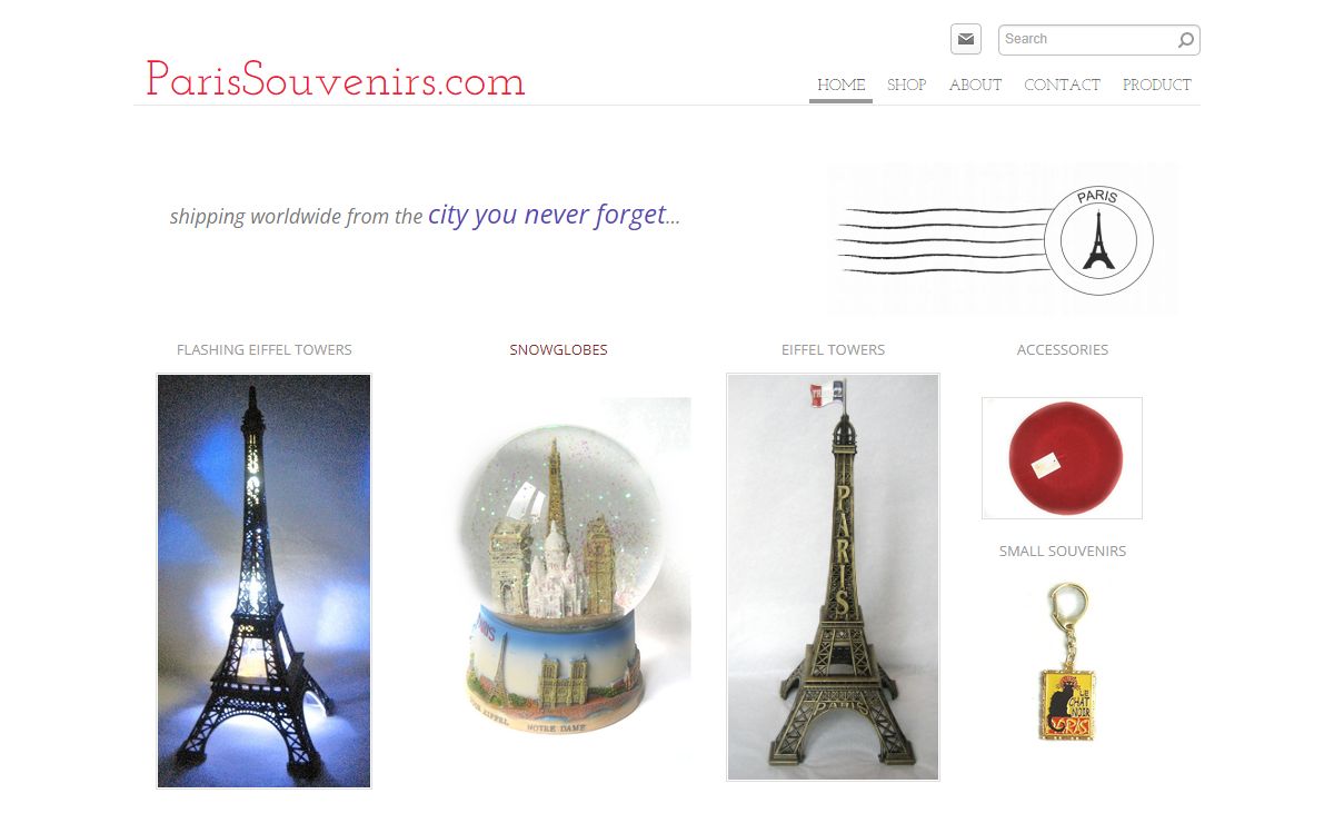 ParisSouvenirs.com - Home
