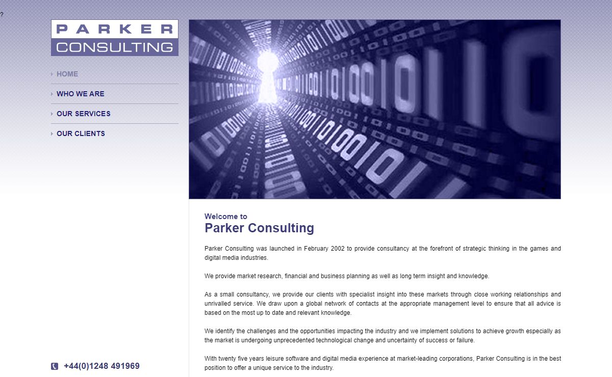 Home - Parker Consulting : Strategic planning | Corporate finance | Research | Business planning | Consumer Intelligence | Video Games