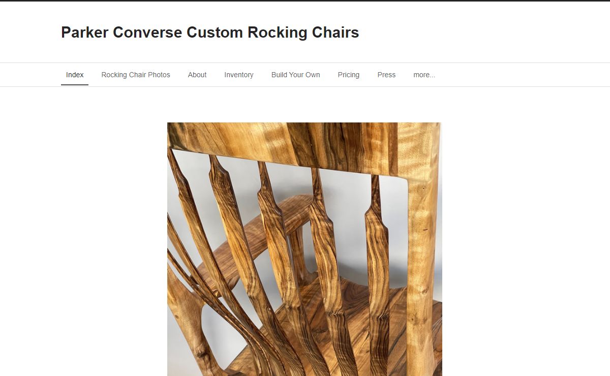 Parker Converse Custom Rocking Chairs - Custom Rocking Chairs