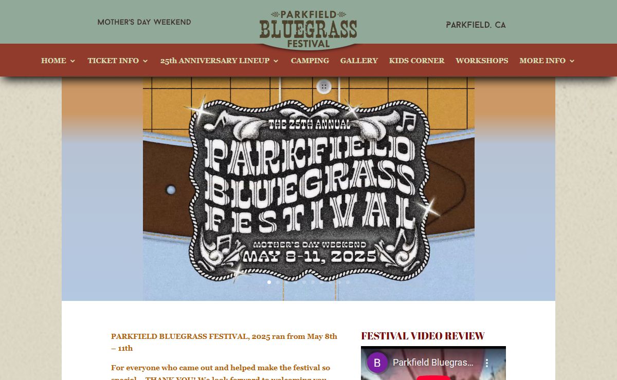 Parkfield Bluegrass Festival | The Premier Central California Bluegrass Festival
