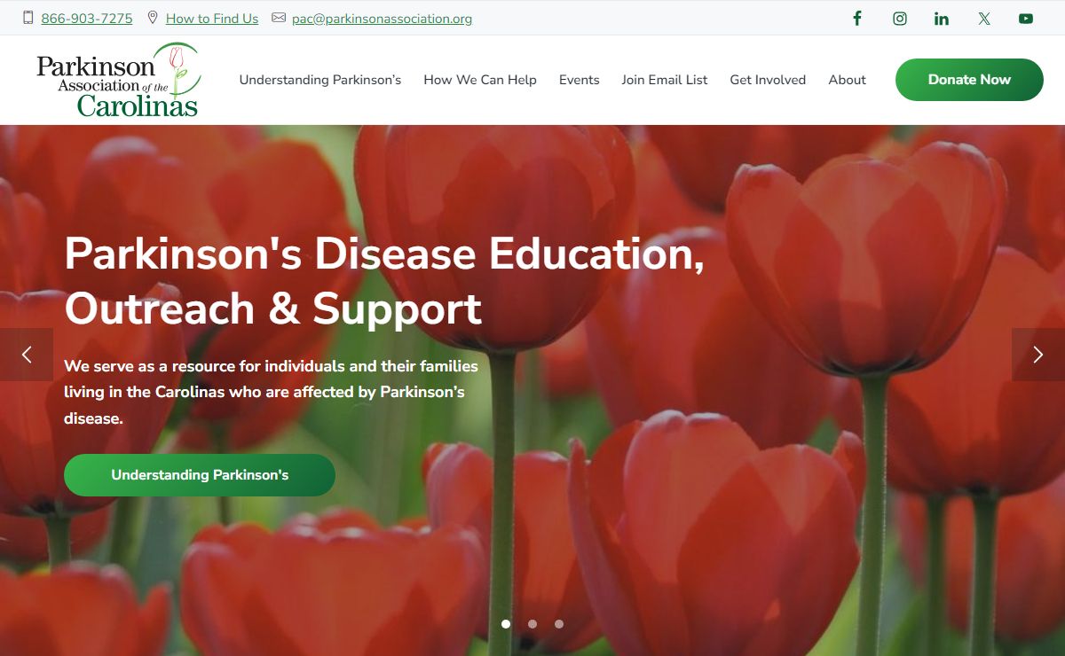 Parkinson Association of the Carolinas | Parkinson's Disease Support