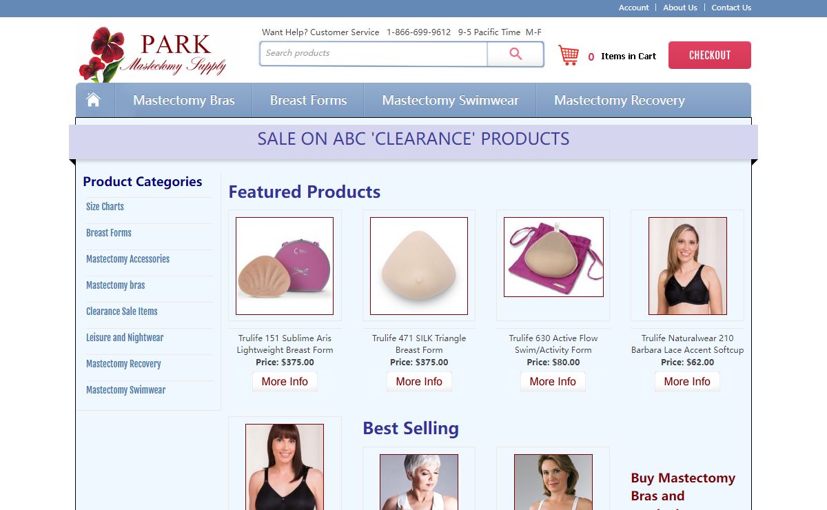 Park Mastectomy Bras Mastectomy Breast Forms Swimwear