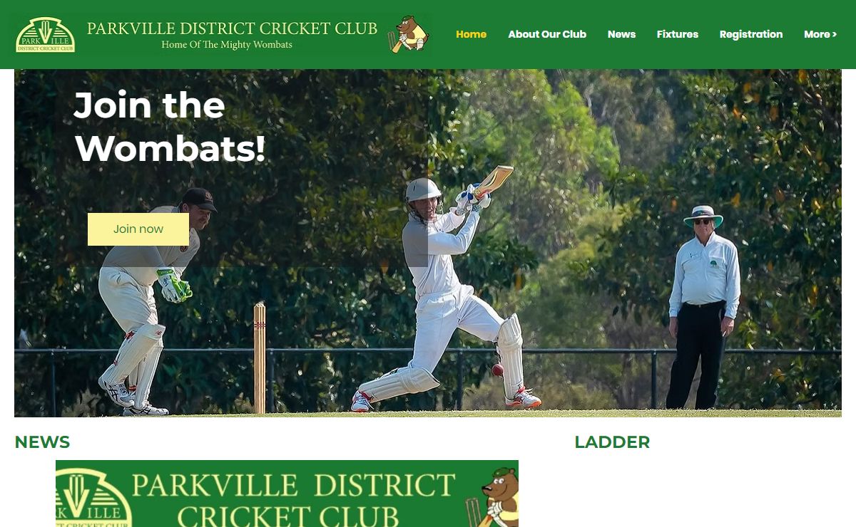 Parkville District Cricket Club | Home of the Mighty Wombats