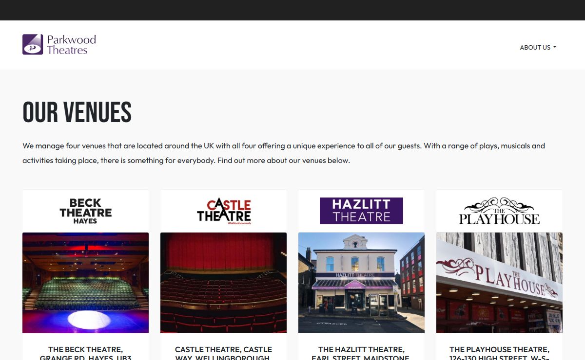 Parkwood Theatres | Parkwood Theatres