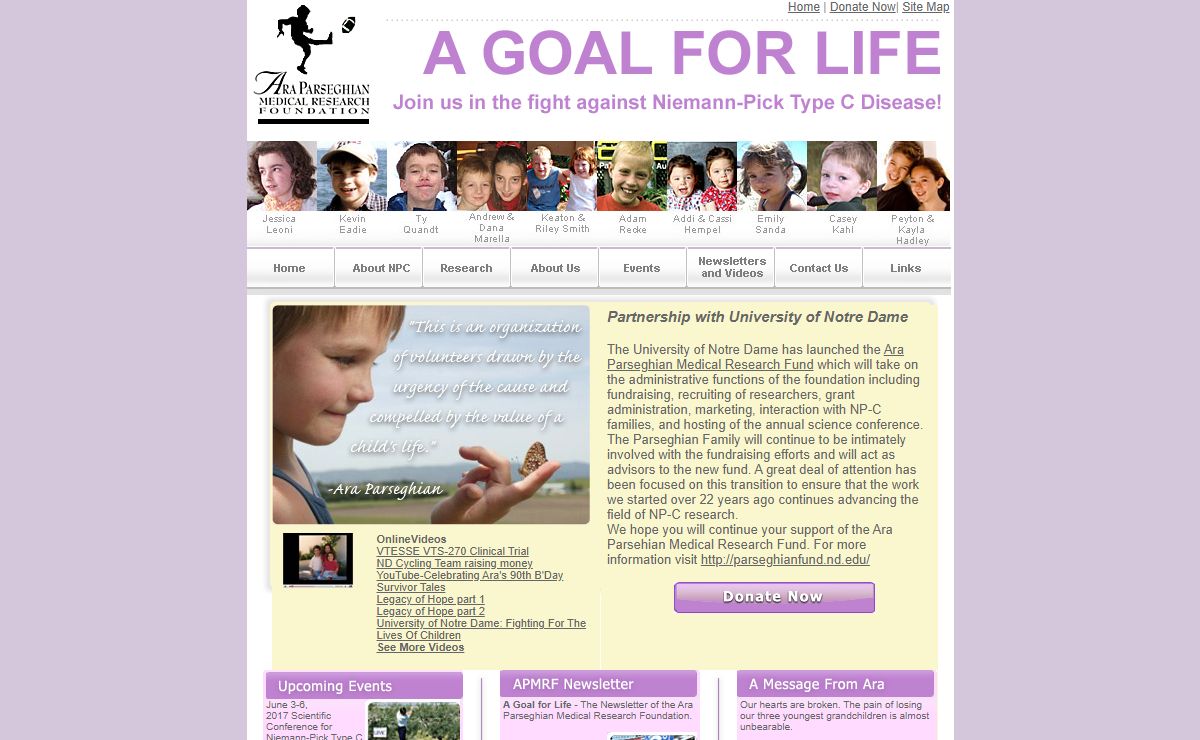 Niemann- Pick Disease - Ara Parseghian Medical Research Foundation - Lysosomal Disease