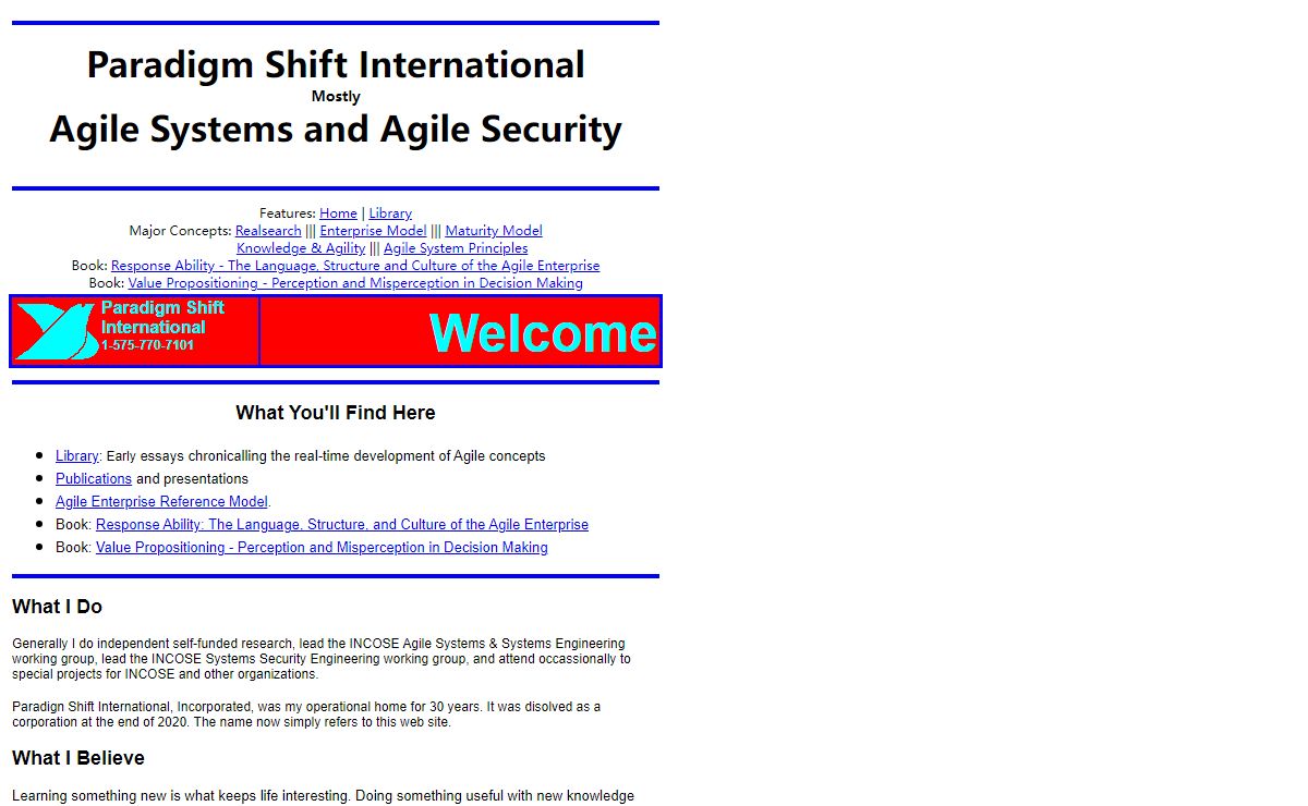 Paradigm Shift International - Welcome
