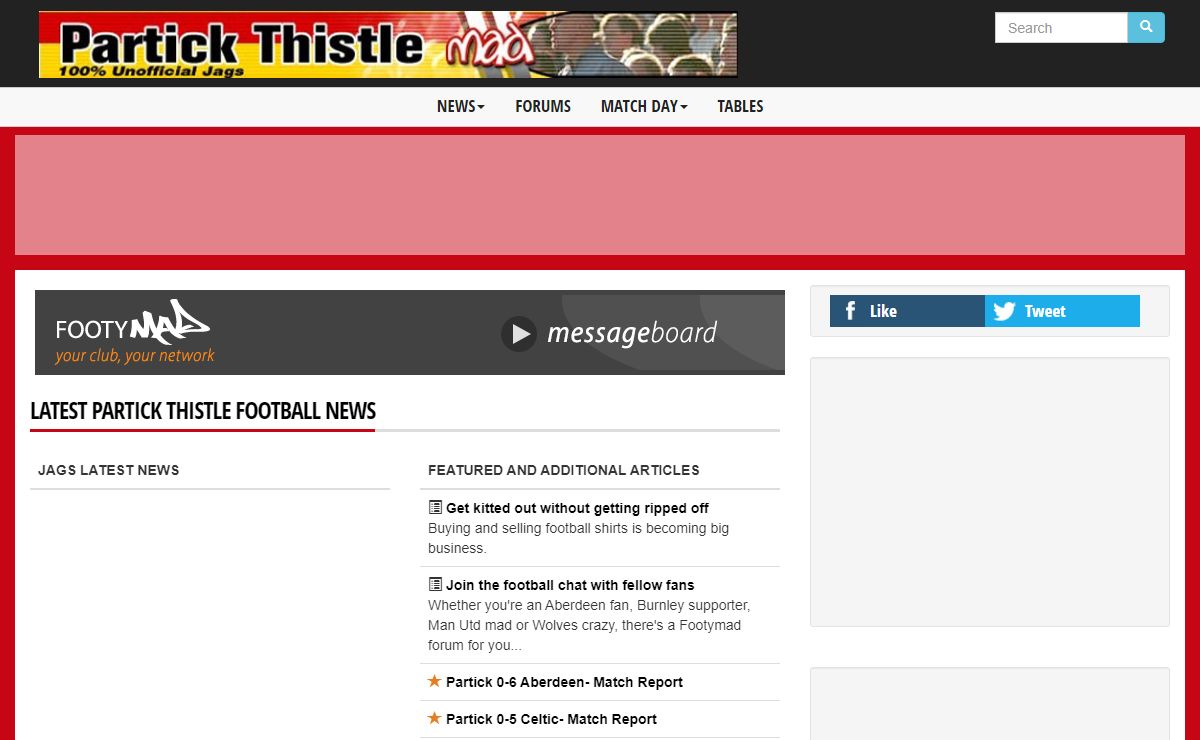Partick Thistle News - Jags Mad
