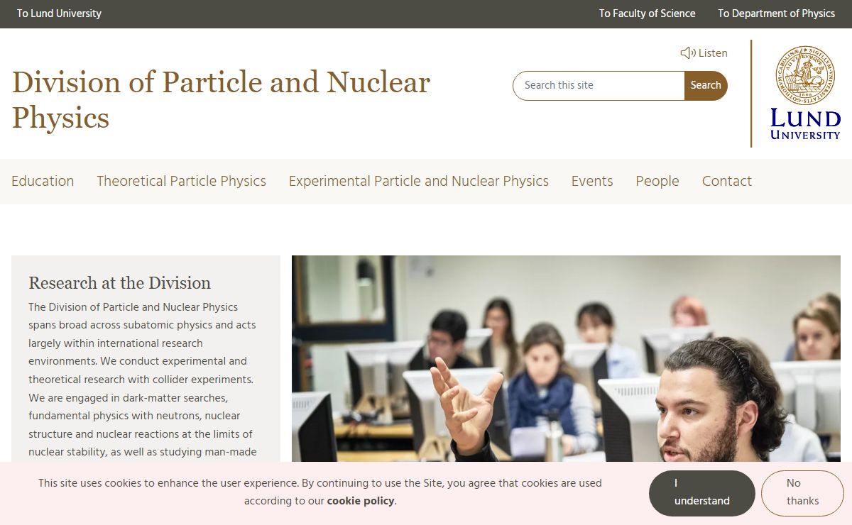 Welcome! | Division of Particle and Nuclear Physics