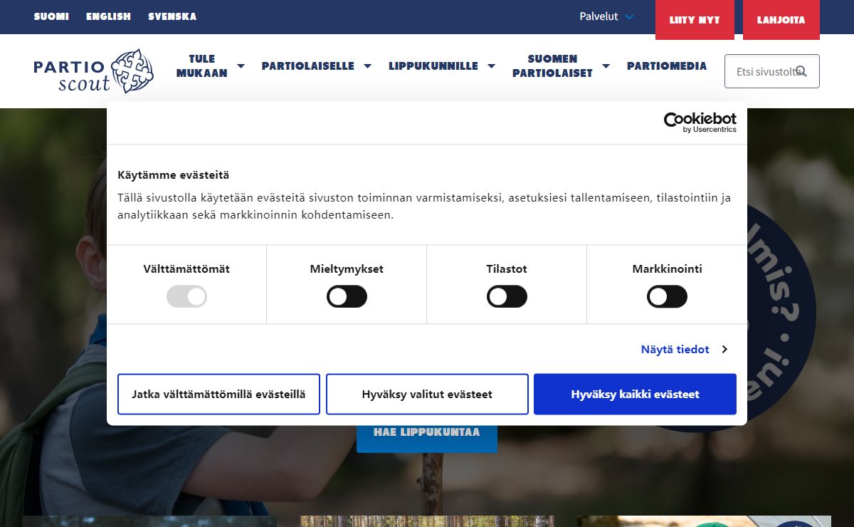 Suomen Partiolaiset | Hyppää mukaan elämäsi seikkailuun