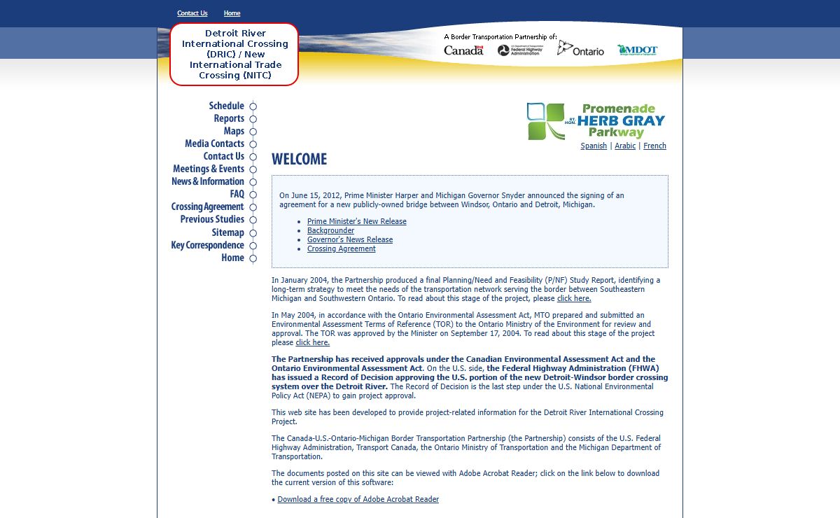 Detroit River International Crossing Project