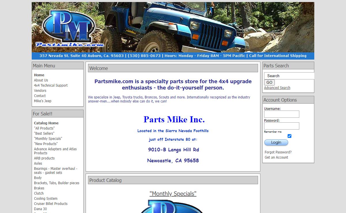 4x4 upgrades and parts for Jeep, Toyota, Broncos, Scout trucks - Categories