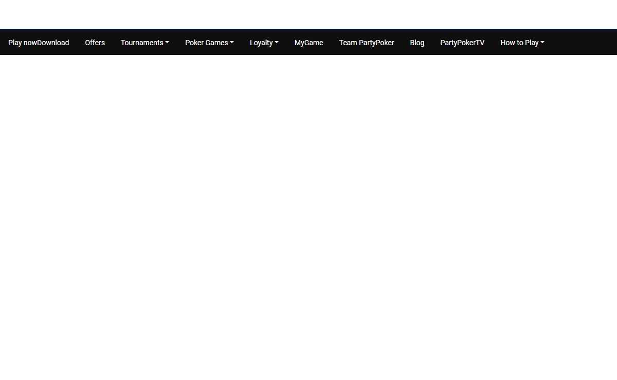 Online Poker | Play Online Poker Games Anywhere | partypoker