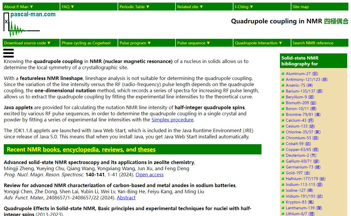 Nutation NMR of half-integer quadrupole spins
