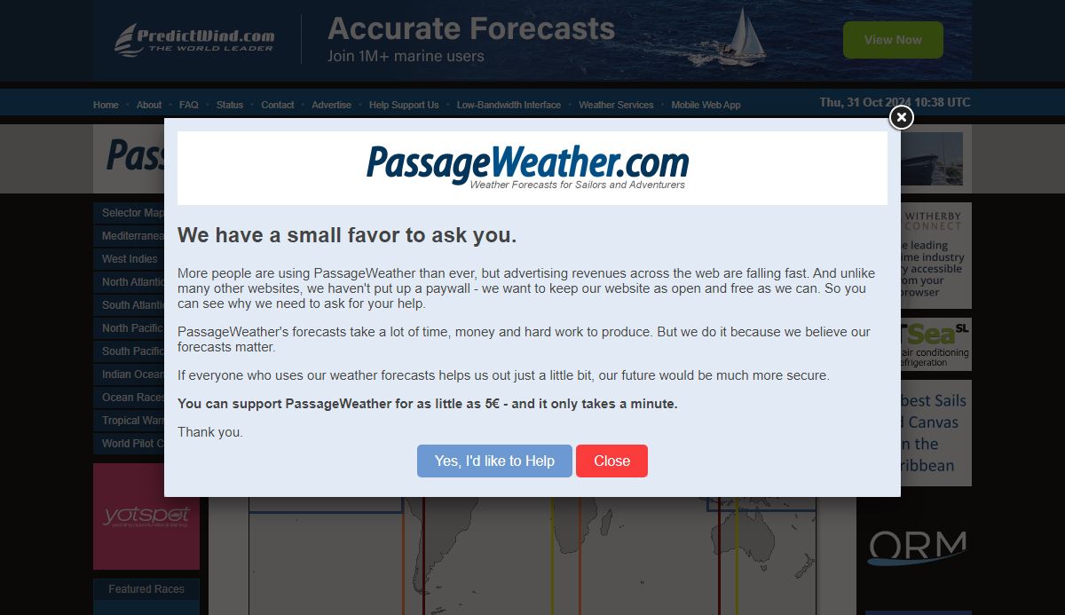 Sailing Weather - Marine Weather Forecasts for Sailors and Adventurers - PassageWeather