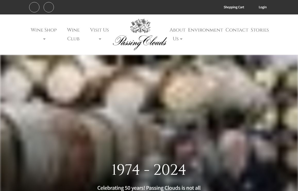 Home Page - Passing Clouds Winery