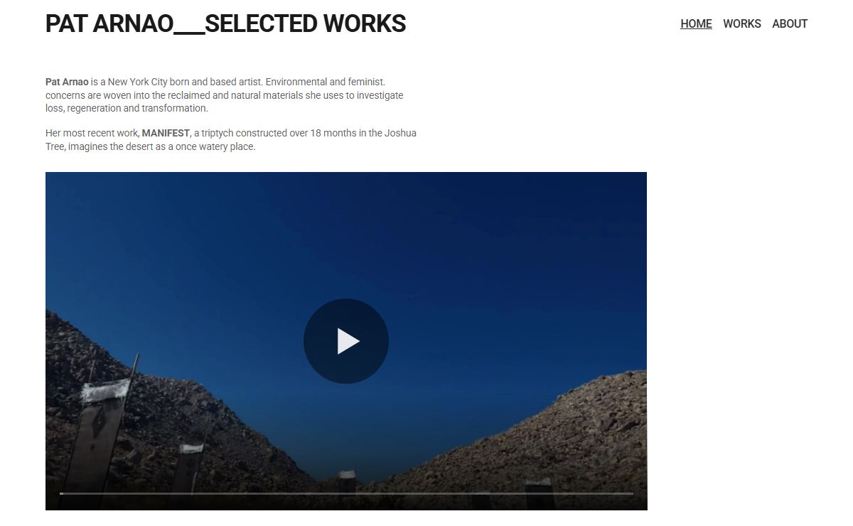 PAT ARNAO___Selected Works