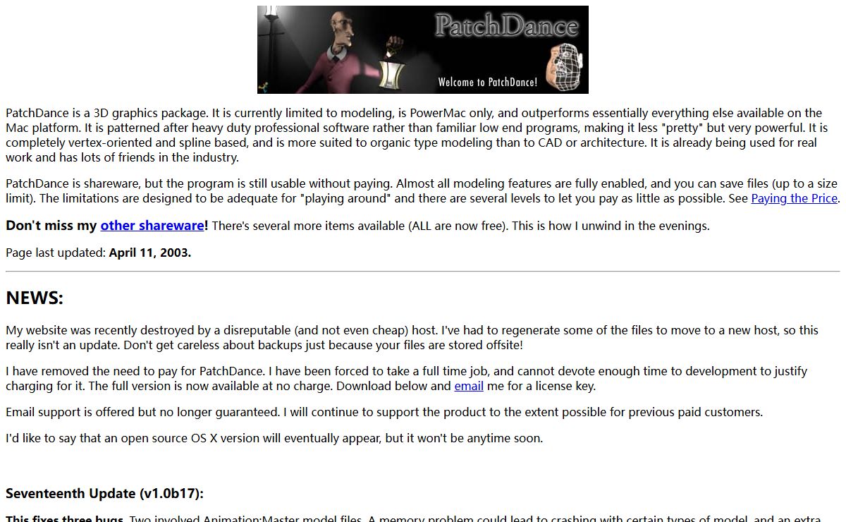 PatchDance Home Page