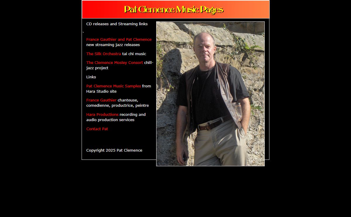 Pat Clemence Music Pages