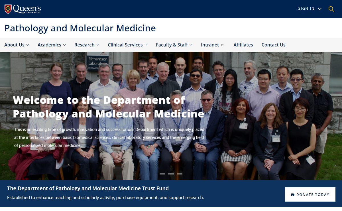 Home | Pathology | School of Medicine | Queen's University