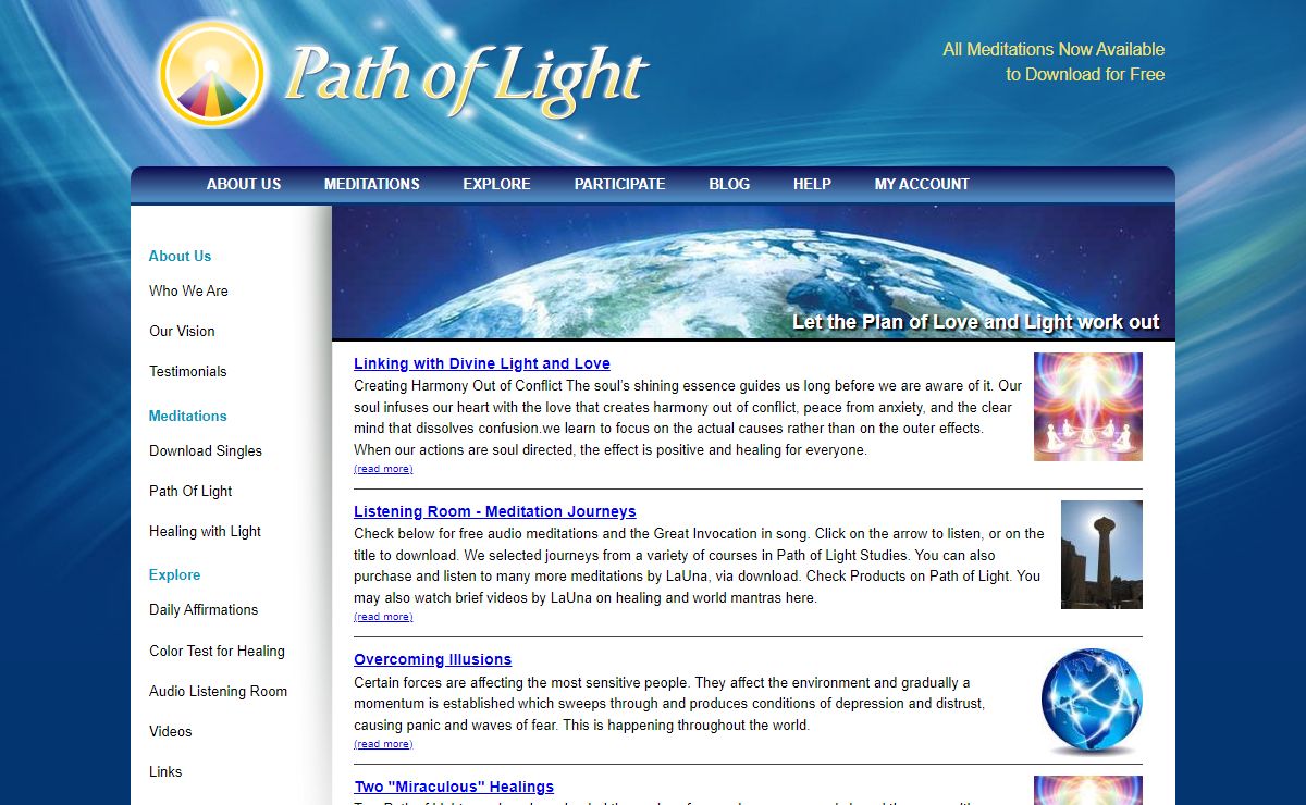 Path of Light | Meditational Downloads for Healing, Pain, Spirtual