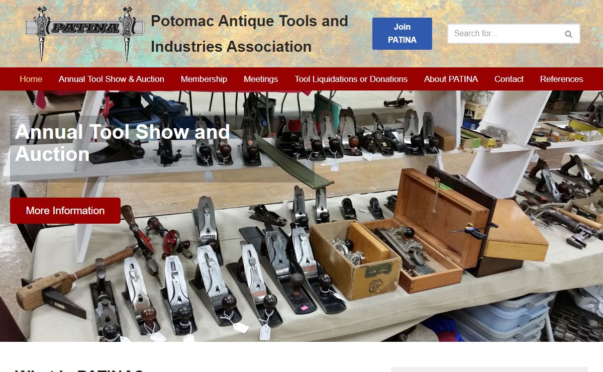 Potomac Antique Tools and Industries Association - PATINA