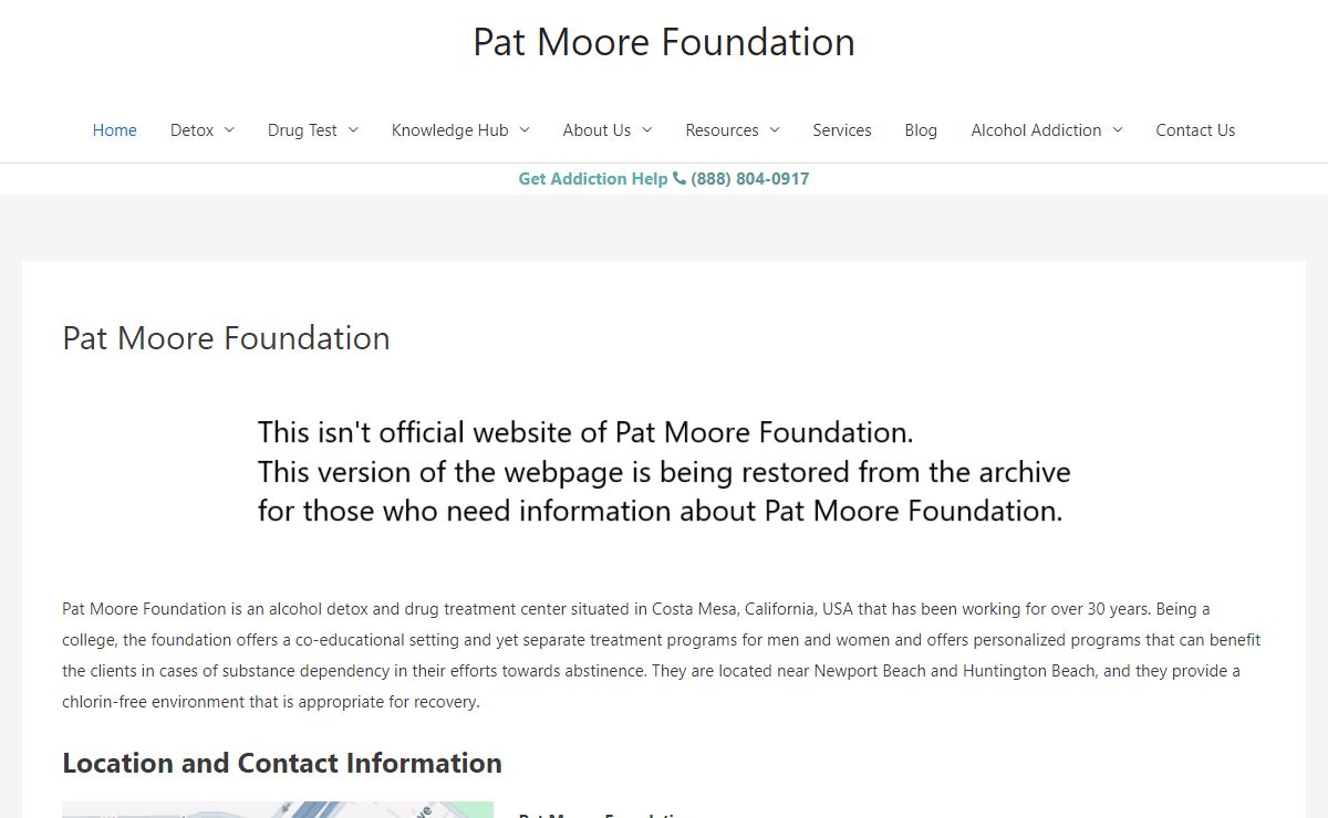 Pat Moore Foundation - Pat Moore Foundation
