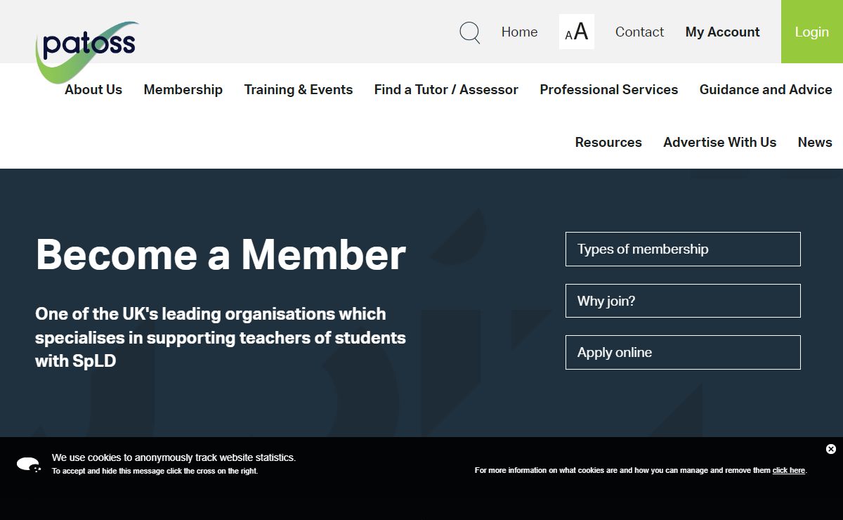Welcome to the Patoss website