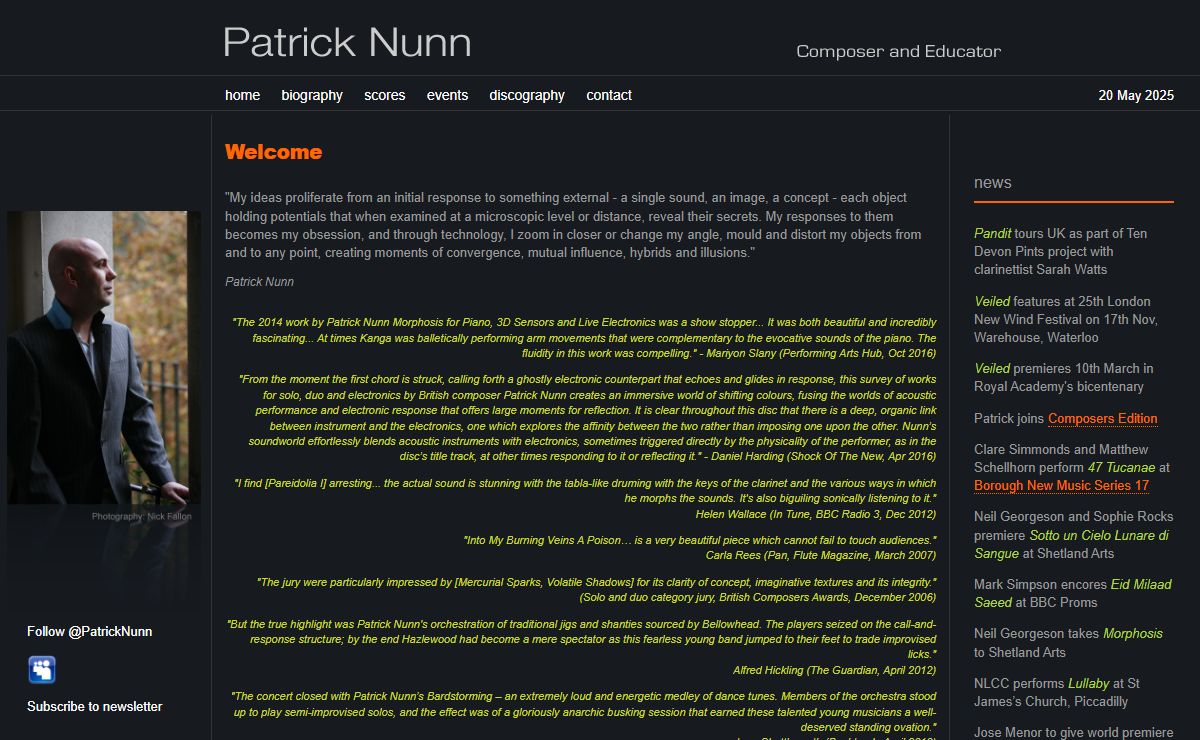 Patrick Nunn - British composer and educator
