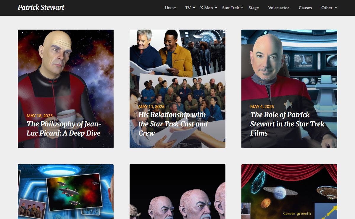 Patrick Stewart - The man, the myth, the captain of the Enterprise