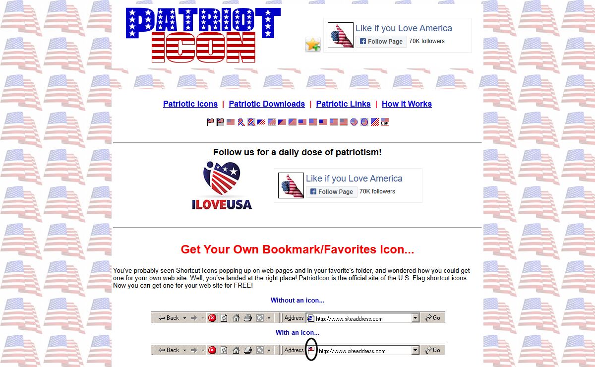 Patriotic Flags, Icons & Images at PatriotIcon.org