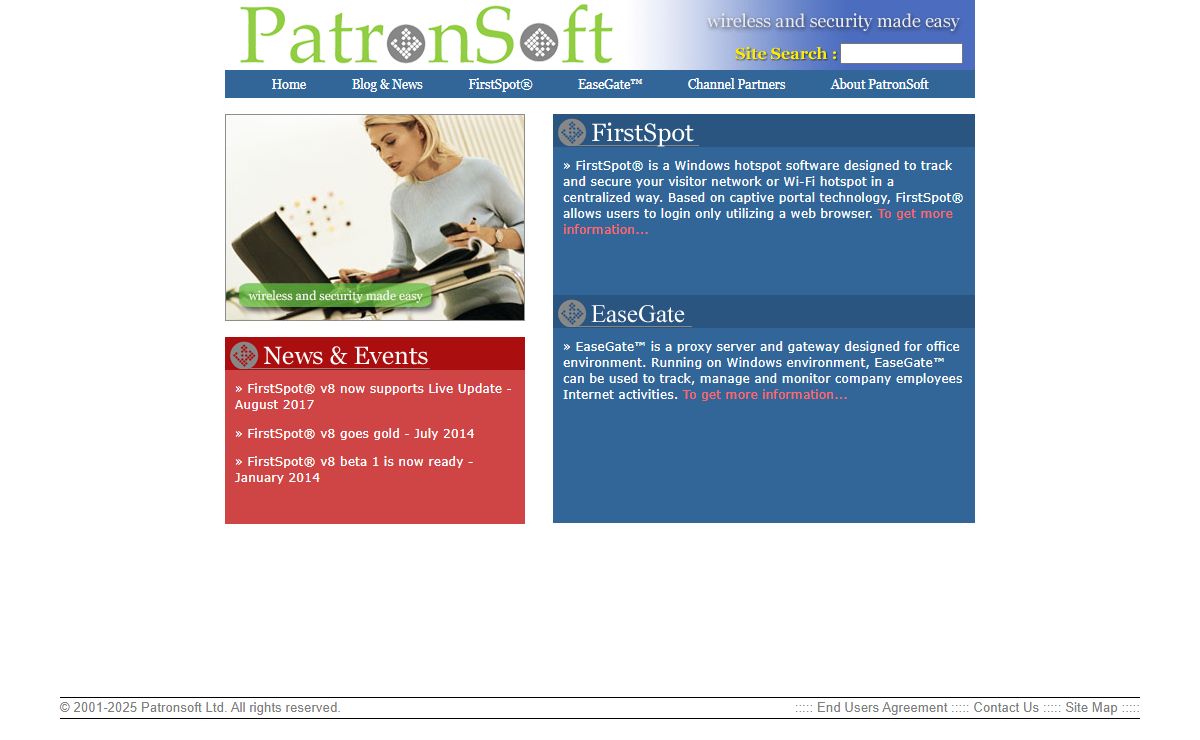 PatronSoft - wireless and security made easy