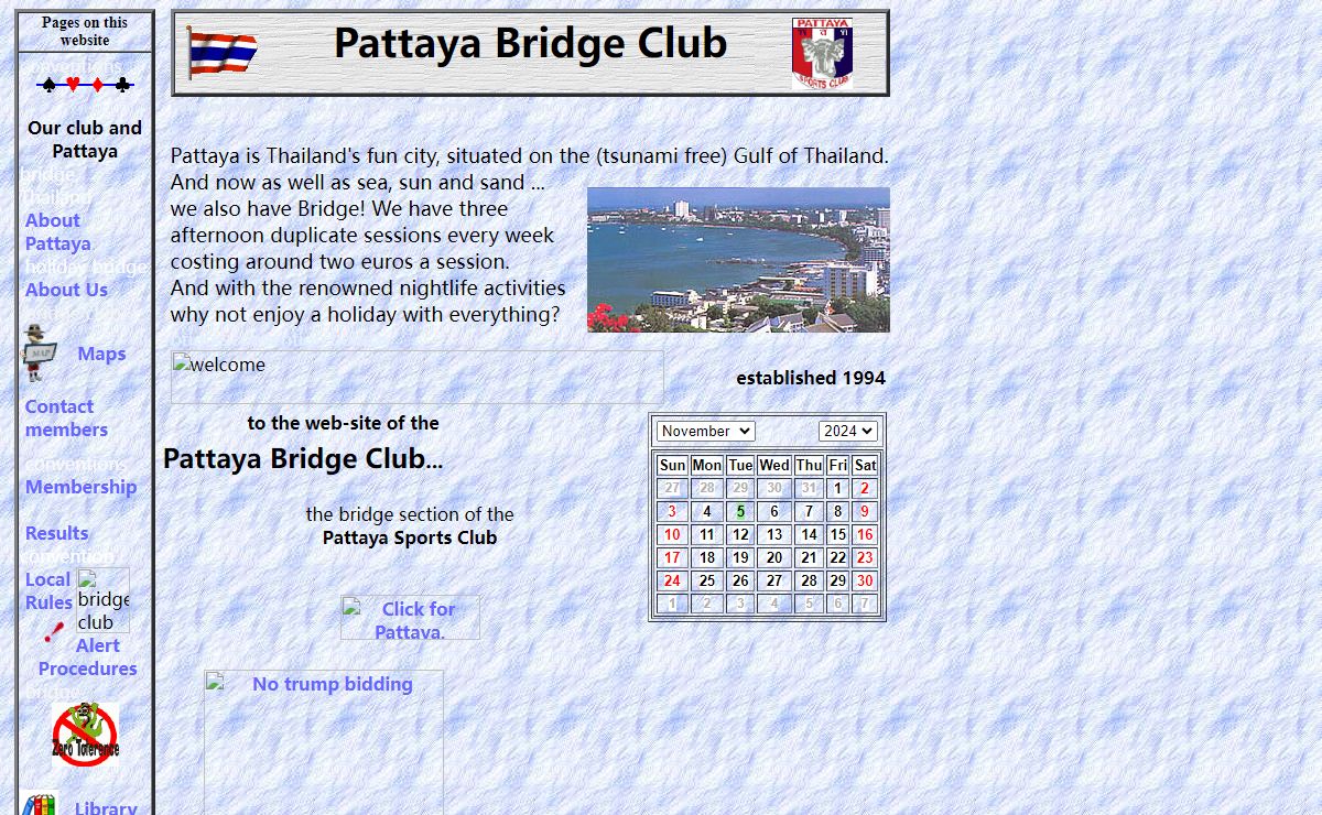 Pattaya Bridge Club, Thailand