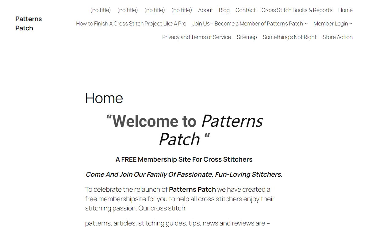 Patterns Patch | Stitch It Right, First Time ... Every Time!