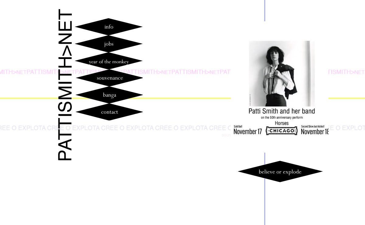 patti smith: official site