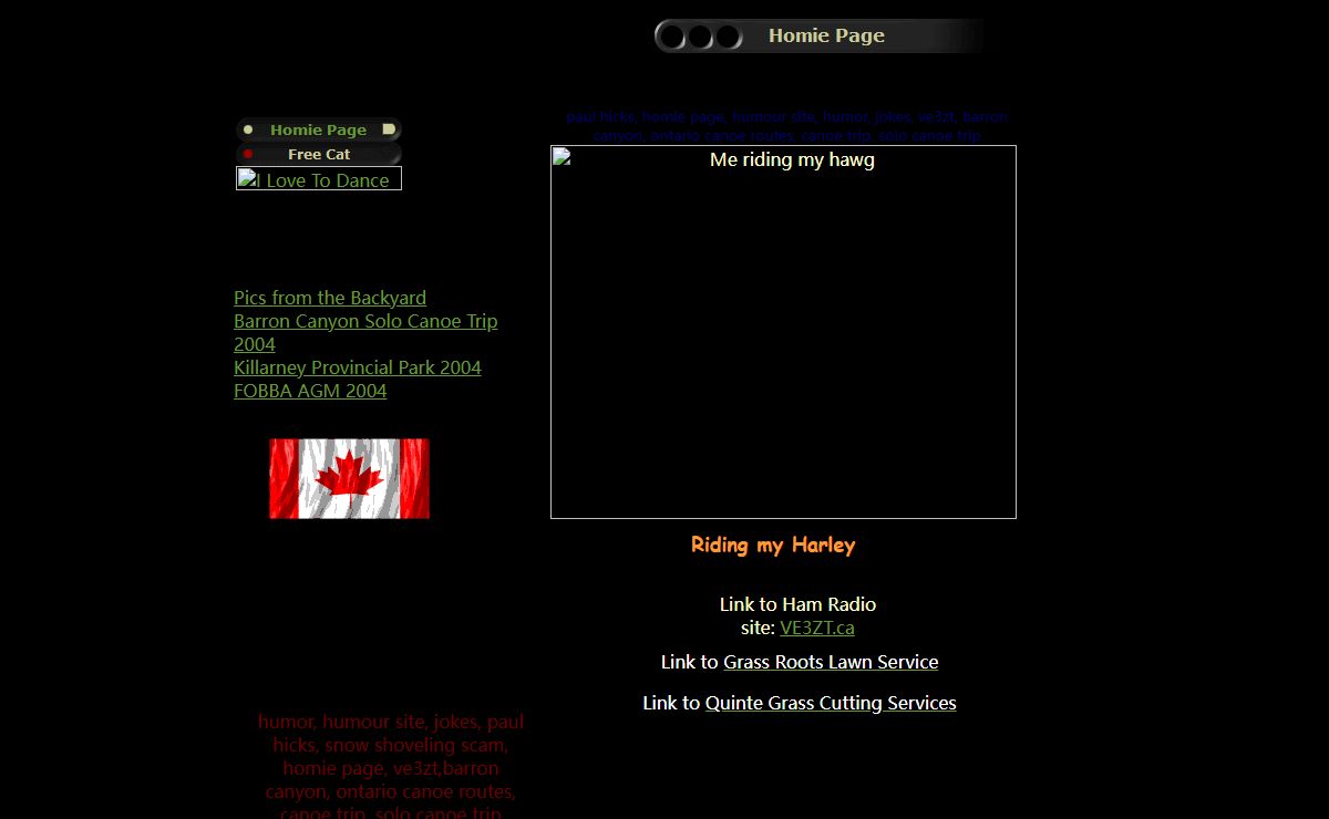 Homie Page — Paul Hicks Humour Humor Site