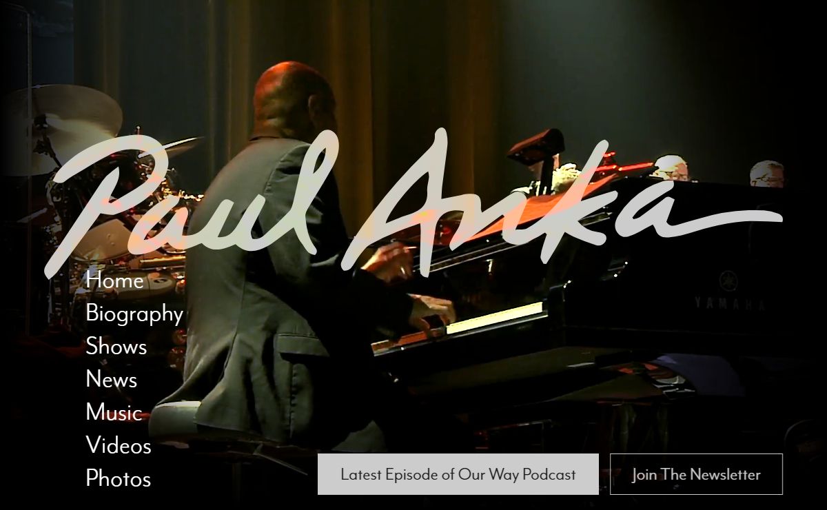 Official Website Of Legendary Singer Songwriter Paul Anka