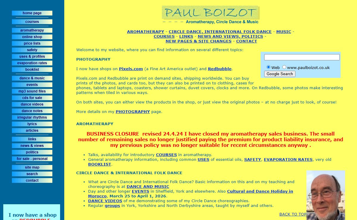 Aromatherapy, Circle Dance, Folk Dance, Music, Adult Education - Paul Boizot